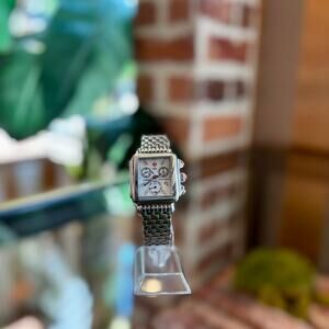 MICHELE Deco Diamond Chronograph Watch